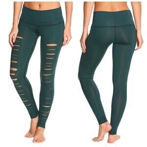 Teeki Leggings Hunter Green Laser L Farmers Girl Pilates Yoga Anti Microbial